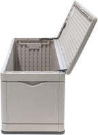 Lifetime 60040 Deck Box, 130 Gallon, Desert Sand