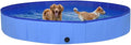 Foldable Dog Swimming Pool, Foldable Pet Swimming Pool, Portable Dog Pool, Bath Pool Collapsible Dog Pet Pool Bathing Tub, 118.1"x15.7" PVC Blue