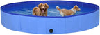 Foldable Dog Swimming Pool, Foldable Pet Swimming Pool, Portable Dog Pool, Bath Pool Collapsible Dog Pet Pool Bathing Tub, 118.1"x15.7" PVC Blue