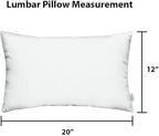 RSH Décor: Set of 4 Lumbar Throw Pillows | Indoor/Outdoor All Weather Polyester Fabric | Decorative Accent Cushions for Patio Furniture | Reversible | 20” x 12" | Bohemian Retro Paisley