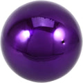Stainless Steel Purple Gazing Ball - 5 Inch Mirror Reflective Sphere for Garden Decor Eye-Catching Outdoor Ornament