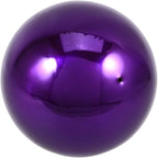 Stainless Steel Purple Gazing Ball - 5 Inch Mirror Reflective Sphere for Garden Decor Eye-Catching Outdoor Ornament