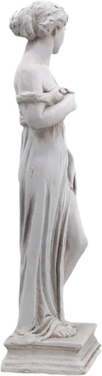 Outdoor Garden Statue Nymph Sculpture Goddess of Greek Mythology Roman Style Outdoor Patio Yard Lawn Porch Decor 32 Inch Ivory