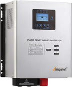 Ampinvt 1200W Pure Sine Wave Inverter with AC Charger, DC 12V to AC 120V Output,UPS Backup Power Low Frequency Inverter for Lithium, Sealed,AGM, Gel,and Flooded Batteries