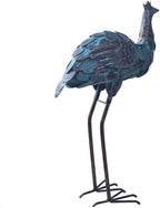 Ostrich Statue Metal Retro Style Ostrich Sculpture Garden Decoration Metal Yard Art for Patio Lawn Backyard Outdoor Indoor Decoration