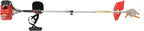 2 Cycle Weed Wacker Gas Powered Grass Trimmer, 2 in 1 43CC Straight Shaft String Trimmer Weed Eater, Air-Cooled Gasoline Brush Cutter Lawn Edger with 2 Blade Heads for Weeds & Grass Cutting