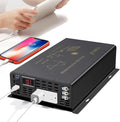 WZRELB 2500W Pure Sine Wave Power Inverter 12VDC to 120VAC 60HZ Dual AC Outlets 2× 2.4A USB Port&Hardwire Terminal Off-Grid Solar Converter RV Trucks Home