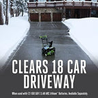 EGO POWER+ 24" Electric Snow Blower, Cordless Self-Propelled 2-Stage, Includes (4) 56V 10.0Ah Batteries and (2) Turbo Chargers - SNT2406-4