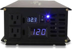 WZRELB Power Inverter 2500W Pure Sine Wave Inverter 12V 120V Dc AC Converter