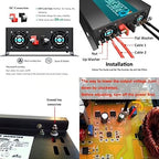 WZRELB Reliable 3000w Pure Sine Wave Solar Power Inverter 24v 110-120v 60hz With LED Display (Black) Solar System (RBP-3000S-LEDblack)
