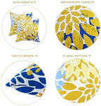 Outdoor Throw Pillows - Decorative Pillows with Insert Included Set of 2 Outdoor Pillows for Patio Furniture 18x18 Inch
