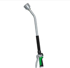 RESTMO Long Watering Wand, 24 Inches Gentle Soft Full Shower Sprayer Wand with Flow Control, Heavy Duty Metal Hose Wand for Hanging Baskets, Shrubs, Plants, Flowers, Garden and Lawn