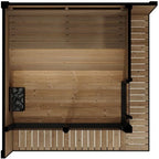 GL6 Outdoor Sauna Kit, Garden Luxury-Series Outdoor DIY Sauna Kit, Thermo-Spruce, up to 6 Persons Bundles (Sauna Heater and Sauna Stones Included) (Drop 9 WiFi - Wood)