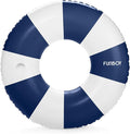 FUNBOY Giant Vintage Stripe Inflatable Tube Pool Float with Cup Holder 48" Large Pool Float for Adults Inner Tube Swimming Pool Toys Swim Rings Pool Lounger Float for Pool Party & Summer