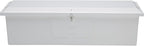 TAYLOR MADE PRODUCTS White 67.75"L x 27.75"W x 26"H Stow 'N Go UV-Resistant Polyethylene Waterproof Storage Box with Stainless Steel Lockable Latch for Docks, Decks, Patios, Pool Areas - 2020108529