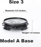 GOLDY&WENDY Oriental Style Round Vase Display Stand Handmade Imitation Wood Vase Lamp Teapot Base Home Decoration Pedestal