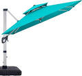 ABCCANOPY Patio Umbrella Cantilever Double Top Outdoor Offset Umbrella with 360° Rotation