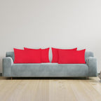 Covers & All Premium Rectangle ThrowPillow Inserts with Covers Set of 4, 20 x 26 Inches Red, Decorative Cushions for Couch Sofa Home Decor Office Travel UV Resistant Waterproof Soft Cushions Pillows