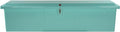 Taylor Made Stow N’ Go Fisherman’s Fiberglass Dock Box, Extra Large (24" H X 95" W X 22" D), Seafoam Green, Smooth Interior Finish, Lockable Latch, Stainless-Steel Hardware - 83560SF