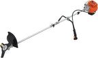 42.7cc Gas Weed Wacker, Gas Powered Weed Trimmer, 2-in-1 Weed Eater Gas Powered with 3 Cutting Heads, 6500RPM Professional Grass Trimmer for Lawn Care, Shoulder Strap Included