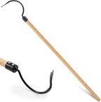 Long Handle Weeder Hook Garden Weeder Tool Versatile Cultivator Garden Tool 54 Inch Hardwood Handle with 8 Inch Alloy Steel Blade for Gardening, Yard, Lawn, Patio Digging, Edging and Planting