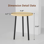 Plant Stand Indoor 2 Pack: Corner Wood 14 Inch Plant Stand Mid Century Modern Decor - Small Round Plant Table for Indoor Plants - Outdoor Plant Holder for Patio Living Room Bathroom Office (Burlywood)