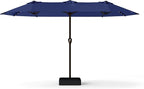 13FT Double Sided Patio Umbrella with LED Lighted