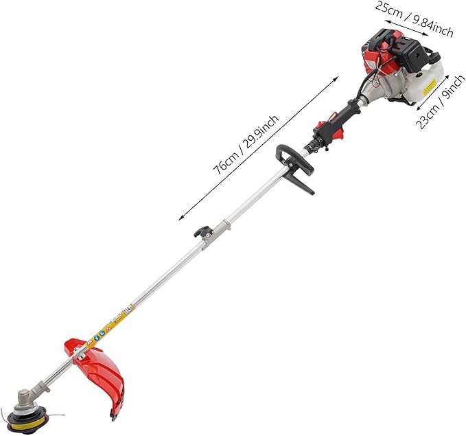 Gas Weed Eater 52cc 2-Stroke 7 in 1 String Trimmer/Edger, Multi-Functional Petrol Hedge Trimmer Chainsaw Brush Cutter Weed Wacker Weed Eater Gas Powered for Weed Grass and Bush Shipping from US