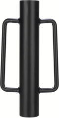 Fence Post Driver T Post Pounder with Handle 12 LB, Heavy Duty Hand Post Rammer for Wooden Posts/U-Channels/Fence Posts, 16 Inch Post Hole Digger (Black)
