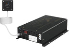 WZRELB Pure Sine Wave Power Inverter 5000W 12VDC to 120VAC 10KW Peak Dual AC Outlets 2× 2.4A USB Port &Hardwire Terminal with 16ft Remote Conrtol Off-Grid Solar Converter RV Trucks (VC500012U5WD-1)