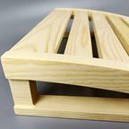 HJJKKH Wooden Sauna Headrest,Sauna Backrest Pillow,Natural Wood Pine Neck Pillow Head Support for Sauna Room Sauna Supplies Accessories (Wood-Style-1)
