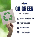Plasticplace 32-33 Gallon Recycling Trash Bags, 1.2 Mil, Blue Garbage Liners, 33” x 39” (100 Count)
