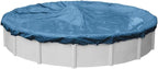 Robelle 21 ft Heavy Duty Blue Winter Pool Cover for Above Ground Pools, 4 ft Overlap (25 ft Cover Size), Solid 8 x 8 Scrim, 2.36 oz/yd2, 10-Year Warranty, Style: 3521-4
