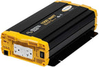 Go Power 1000 Watt Industrial Pure Sine Wave Inverter, 12V to 120V AC, Dual GFCI Outlets, PowerSave Mode, Overload Protection, Low-Profile Design, Ideal for Electronic Equipment & Backup Power
