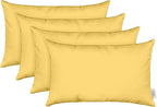 RSH Décor - Jumbo Lumbar Throw Pillows – Set of 4 | 26" x 16" | Indoor Outdoor Use – Patio, Lounge, Adirondack, Deck | Water & Fade-Resistant | Includes Down-Alternative Inserts | Buttercup Yellow