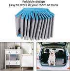 Yaheetech Foldable Dog Pool Collapsible Hard Plastic Dog Swimming Pool Portable Pet Pools Doggie Wading Pool Bath Tub for Puppy Small Medium Large Dogs, 47 x 12 Inches Gray
