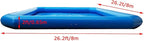 26.2x26.2x2ft Commercial Large Inflatable Pool Blow Up Swim Pools Swimming Lounge Pools with One Blower for Commercial Outdoor Summer