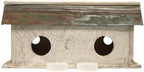 Nature Creations Barn Condo Bird House, White