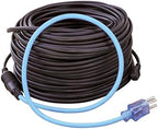 Clear Power Roof & Gutter Deicing Kit - 200ft | 1000W With 2ft Power Cord 18/3 SJTW & Power Indicator Light (CPRH007)