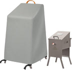Deep Fryer Cover for Bayou Classic 700–701 | Waterproof Grill & 4 Gallon BBQ Cover with Reflective Handle, Windproof Straps & Drawstring | Outdoor Flat Top Fryer Cover (NO Side Shelf/Cart)