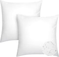Pack of 2 18x18 Outdoor Pillow Inserts, Water Resistant Throw Pillow Inserts, Cushion Inner Pads for Patio, Furniture, Sofa, Bed, Living Room, Garden Decorative Waterproof Pillow Inserts