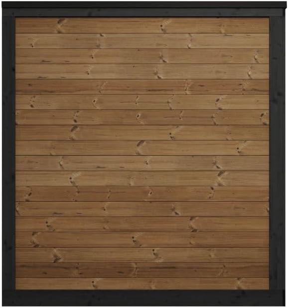 GL4 Outdoor Sauna Kit, Garden Luxury-Series Outdoor DIY Sauna Kit, Thermo-Spruce, up to 4 Persons Bundles (Sauna Heater and Sauna Stones Included) (Harvia The Wall SW60 - Black Steel)