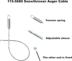 115-5680 Auger Cable Replacement for Toro 106-4599 1155680 Snowblower/Snow Thrower 38595 38611 38620 38630 38640, Snow Thrower Replacement Parts, with 2 Zip-Ties