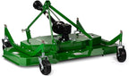 Titan Attachments 3 Point PTO Finish Mower, 72" Cutting Width, Cat 1 Hookup, Green Finish, Rear Discharge, Pull Behind Mower for 30-50 HP Tractors, Low-Noise Cast Iron Gearbox