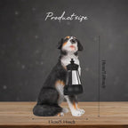 Bourne Dog Garden Statues with Solar Lantern, Outdoor Figurine Resin Sculpture Hanging Solar Power Lights for Decoration Yard Patio Balcony Lawn Ornament Art Decor, Unique Gift for Grandma Wowen Mom