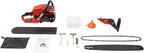 Gas Chainsaw, 2Stroke/4Stroke Gasoline Chainsaw Power Chain Saws Handheld Cordless Petrol Chainsaws For Wood Cutting Forest Felling Tree Pruning Shrub Pruning (2Stroke 20In 2200W 52CC)