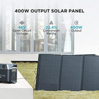 EF ECOFLOW Solar Generator 120V/3.6kWh DELTA Pro with 4x400W Portable Solar Panel, 23% High-Efficiency, 5 AC Outlets, 3600W Portable Power Station for Home Use Emergency Blackout Camping RV