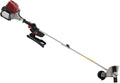 4 Cycle Weed Trimmer Gas Powered Grass Edger, 2 in 1 Straight Shaft Weed Eater String Trimmer, 36CC Air-Cooled Gasoline Brush Cutter Lawn Wacker with 2 Blade Heads for Grass & Weeds Cutting