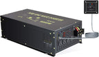 WZRELB 8000W 12V 120V Pure Sine Wave Power Inverter 4 AC Outlets Wired Remote Control,RV, Camping (RBH-800012WR)