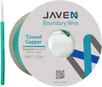 JAVEX Robotic Mower Boundary Wire Cable- Tinned Copper Heavy Duty Universal for Gardena, Husqvarvna, Worx and Other Lawn Auto-Mower Brands Installation Kit [3.4mm, 24x0.25mm] Green, 153M/500FT